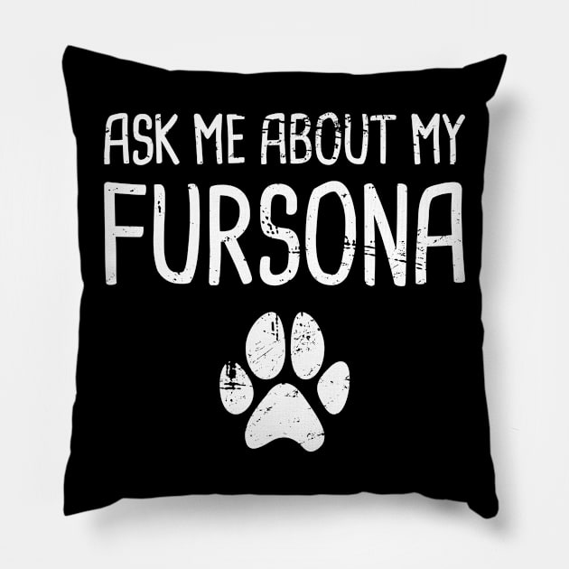 Funny Anthro Furry Fandom Fursuit Con Gift Pillow by MeatMan