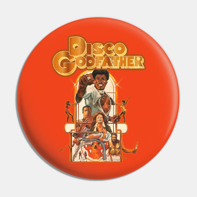 Disco Godfather Pin by darklordpug