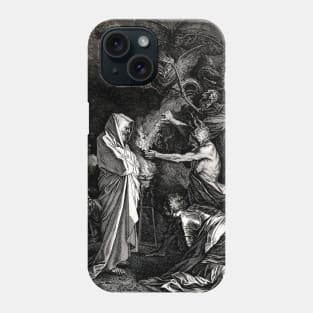 Saul consults Samuel after the witch of Endor by A Laurentius Phone Case