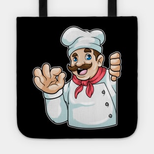 Chef with Chef's hat Tote