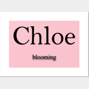 CHLOE NAME DESIGN Poster for Sale by Slepowronski