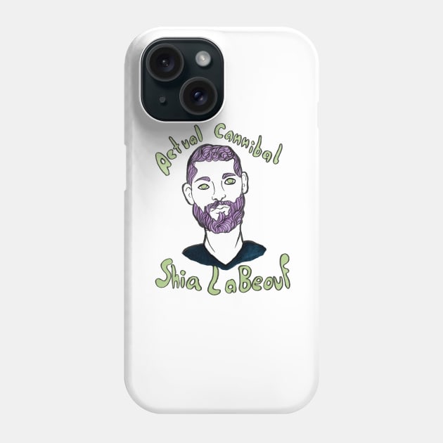 Actual Cannibal Shia LaBeouf Phone Case by jazmynmoon