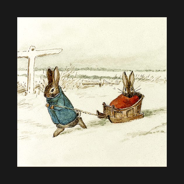 “Bunny Sleigh Ride” by Beatrix Potter by PatricianneK