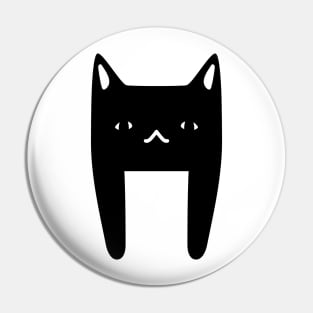 Black Cute Cartoon Cat Pin