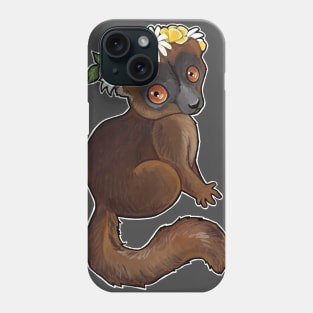 Brown lemur Phone Case