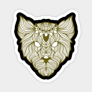 African Lion Inspired Magnet