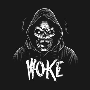 Fear of the Woke: Hooded Skull T-Shirt