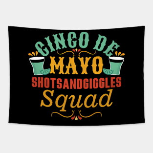 Cinco De Mayo Drinking Squad Tapestry