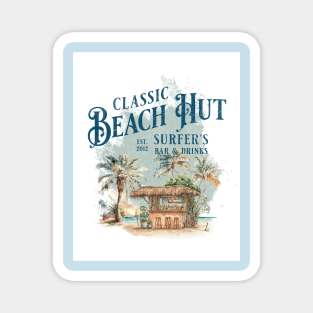 Classic Beach Hut - Surfer's Bar & Drinks Magnet