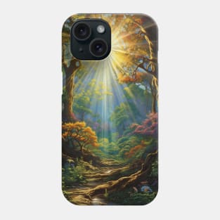 Radiant Forest Pathway Phone Case
