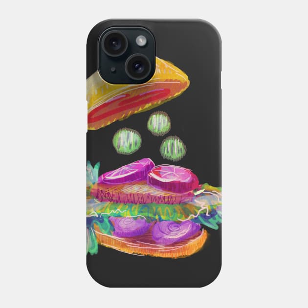 Burger Burger Phone Case by nazzcat