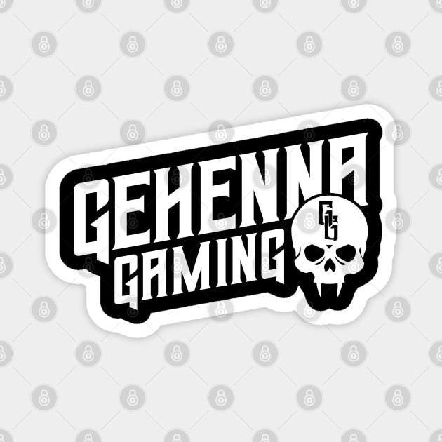 Gehenna Gaming (White) Magnet by highcouncil@gehennagaming.com