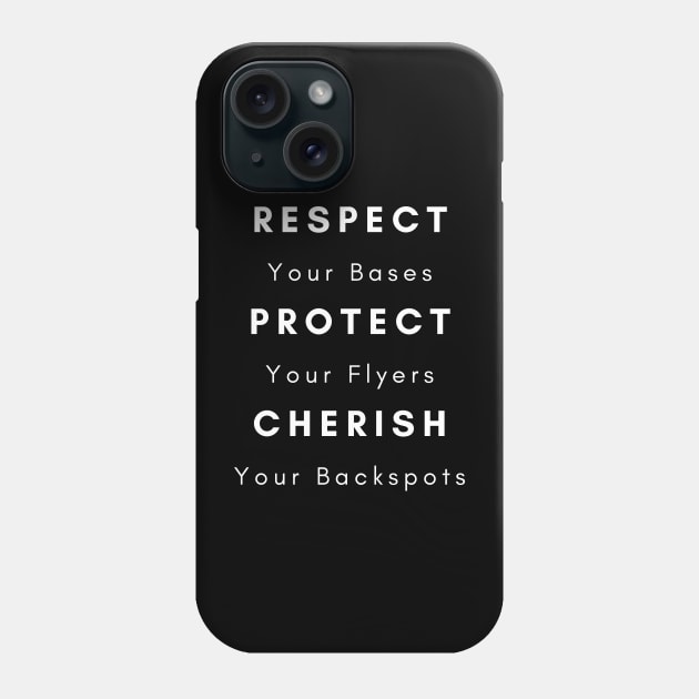 Respect Your Bases Phone Case by HobbyAndArt