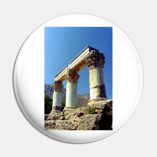 Corinthian Columns, Ancient Corinth Pin