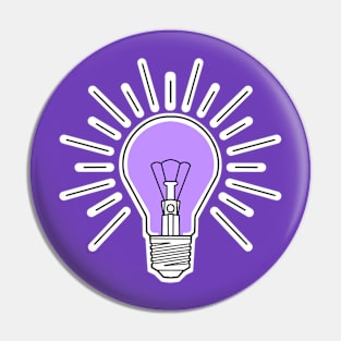 purple lilac lightbulb Pin
