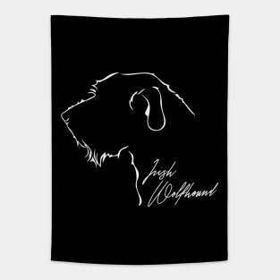 Proud Irish Wolfhound profile dog lover Tapestry