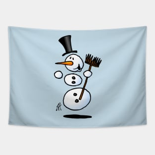 Dancing snowman Tapestry