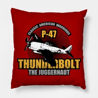 P-47 Thunderbolt Patch Pillow