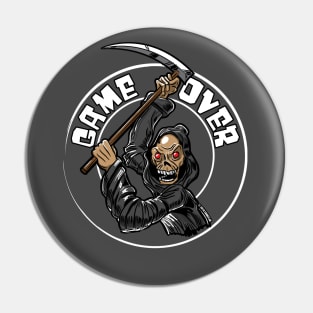 Grim Reaper Game Over Pin