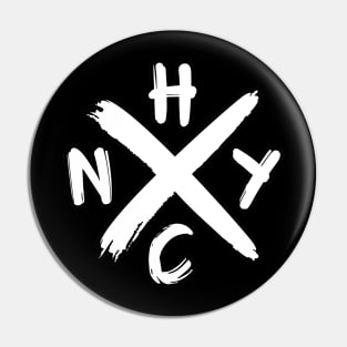 NYHC White Pin