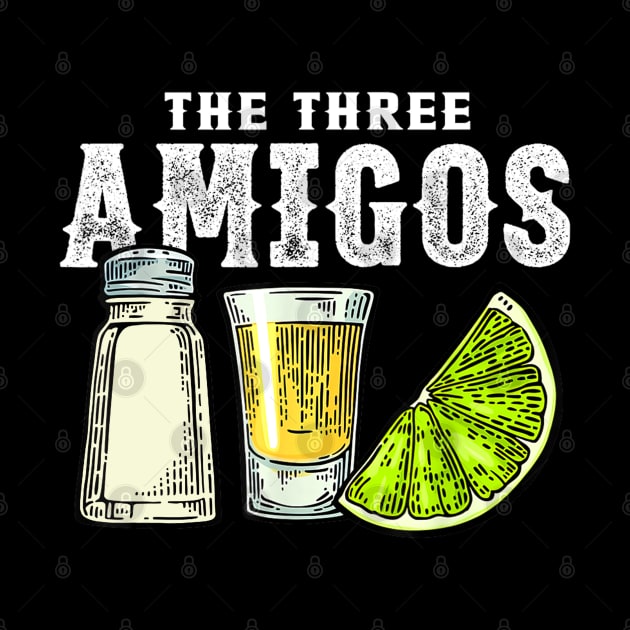 The Three Amigos Lime Salt Tequila Funny Cinco De Mayo Gifts by luxembourgertreatable