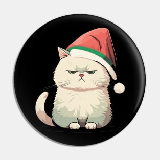 Cute Ugly Christmas Cat Gift Funny Cat Christmas Pin