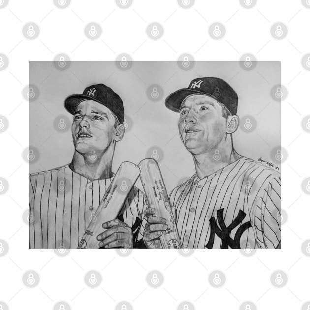 Roger Maris Mickey Mantle by BryanWhipple