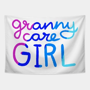 Granny Care Girl Tapestry