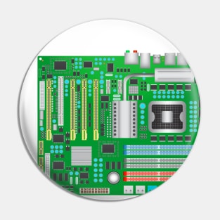 Classic Computer Mainboard for Geeks Pin