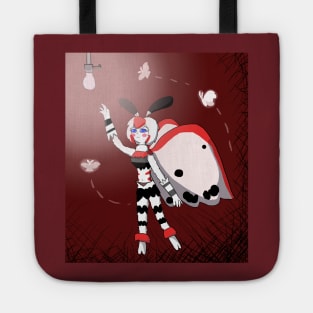 Mothwoman (red,white,and black) Tote