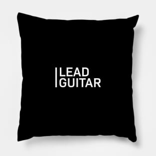 Lead Guitar Dark Theme Pillow