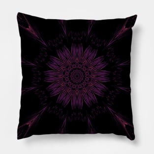 Daisy Neon Magenta Floral Flower Pillow