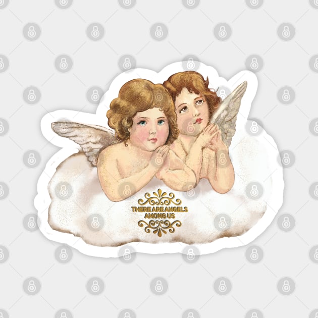 Two angels Magnet by Mimie20