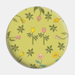 Floral Pattern Pin