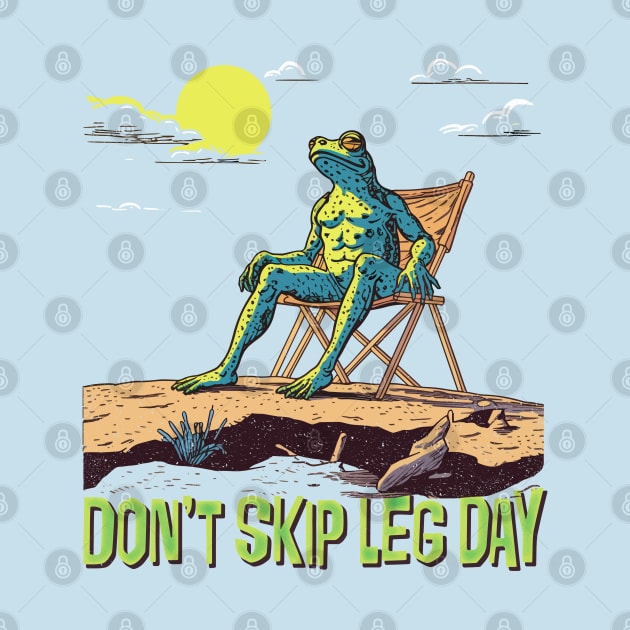 Don't Skip Leg Day --- Cute Gym Frog by DankFutura