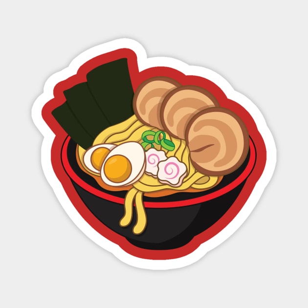 Savory Delight: Ramen Bowl Magnet by Pieartscreation