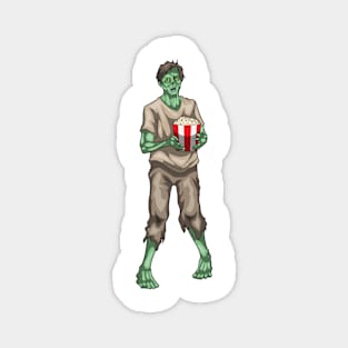 Zombie Halloween Popcorn Magnet