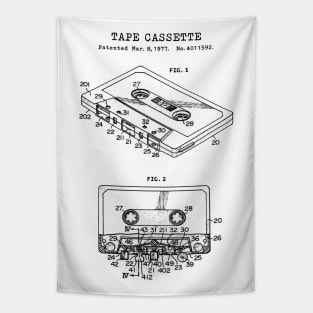 Tape Cassette Patent Black Tapestry