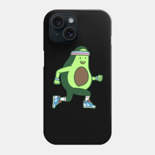 Sporty Avocado Exercise Avocado Cool Avocado Retro Runner Phone Case