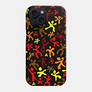 Run Jump Play Repeat on Black Phone Case