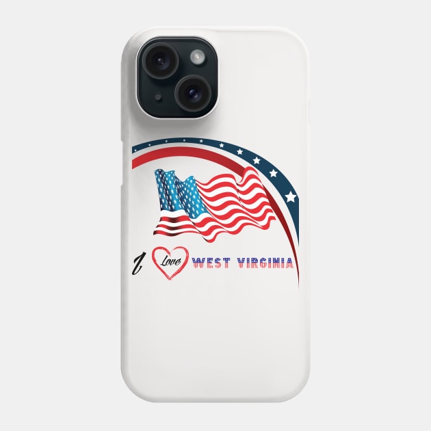 i love west virginia Phone Case by Print On Demand✅