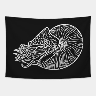 Nautilus White Tapestry