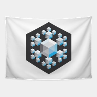 Hypnotic Snowflake Tapestry