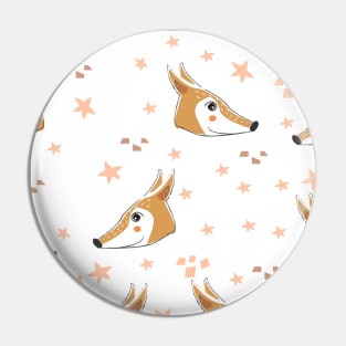 Fox Pattern Pin