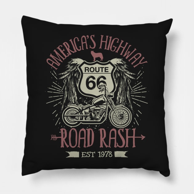 America's highway Pillow by tshirtfactory