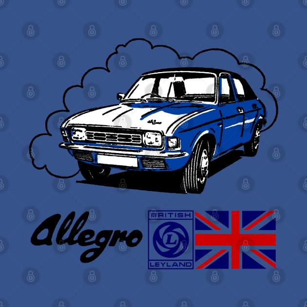 AUSTIN ALLEGRO - in blue by Throwback Motors