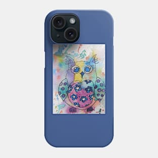 Owl Watercolor Painting Phone Case