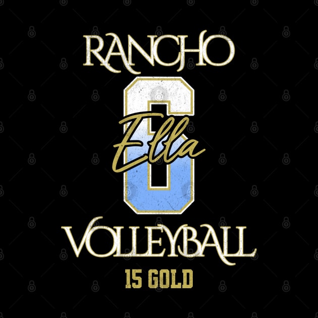 Ella #6 Rancho VB (15 Gold) - Black by Rancho Family Merch