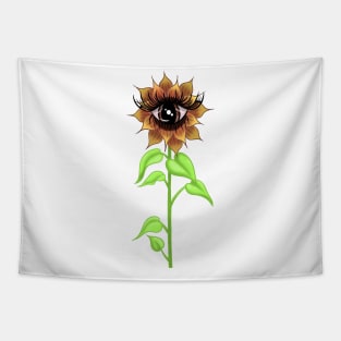 All-Seeing Sunflower Tapestry