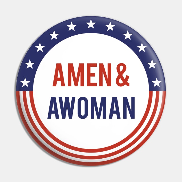 Amen and Awoman Pin by powniels